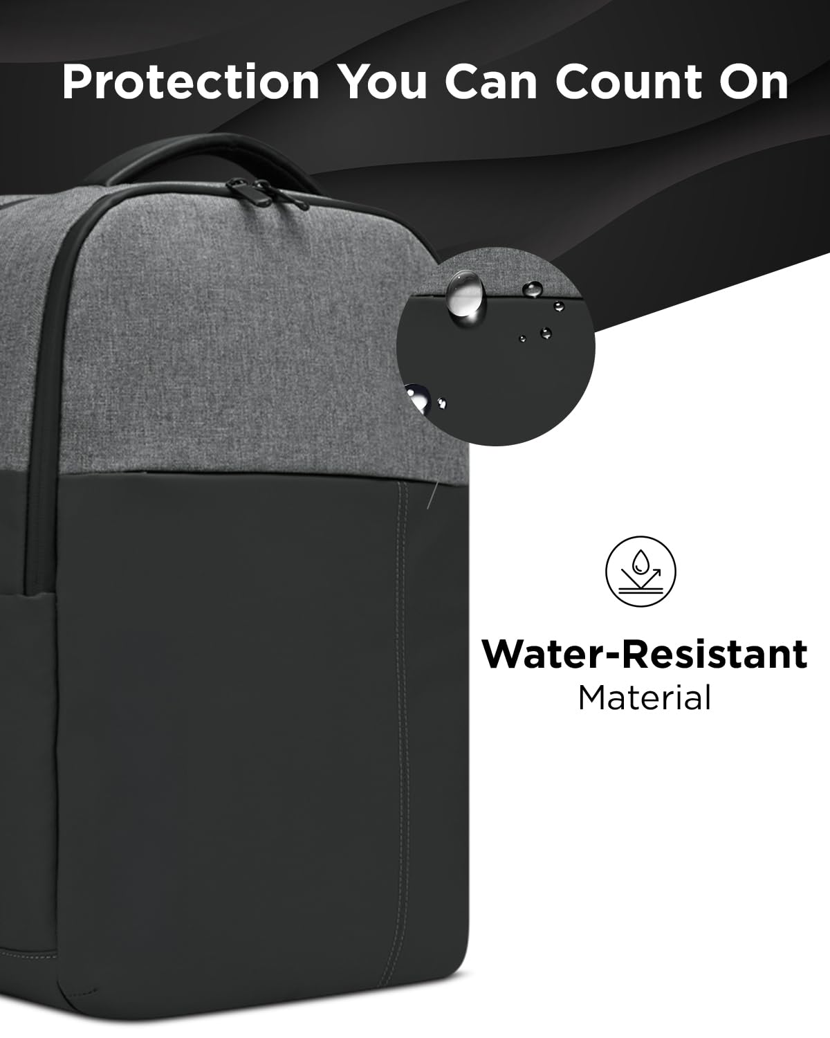 Lenovo 15.6-inch Laptop Backpack (B200) - 16L Capacity Padded Tablet & Computer Bag with 6 Pockets – Slim Everyday Water- Resistant Backpack, Grey - Image 5