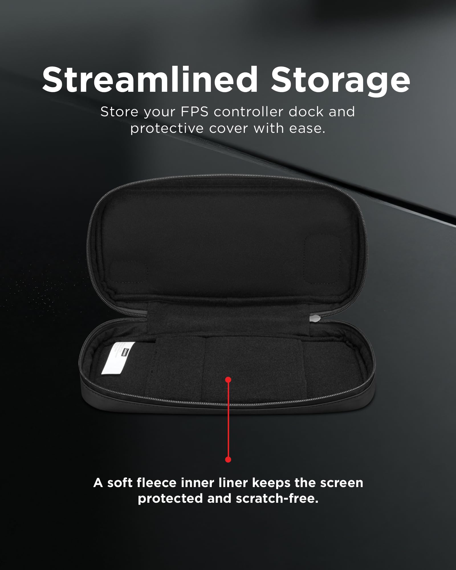 Lenovo Carrying Case for Legion Go S Gaming Console, Protective Storage Bag Case, Spill-Resistant PU Fabric, Secure Storage for Controllers, Console, Dock & Accessories, Black Gamer Accessories - Image 4