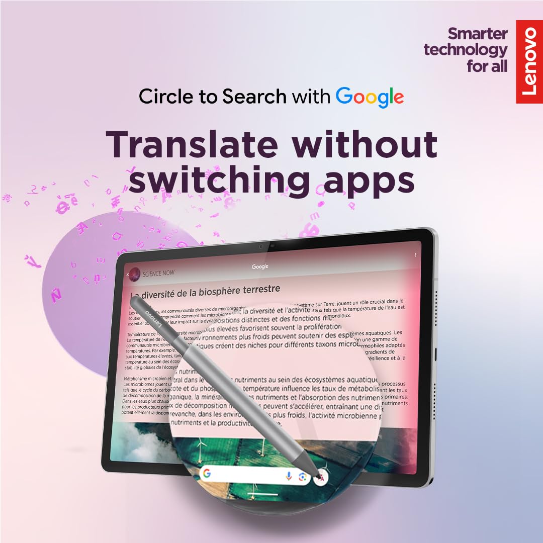 Lenovo Idea Tab - College Tablet - 11″ 2.5K IPS Touchscreen Display - 90Hz - MediaTek Dimensity 6300-8 GB Memory - 256 GB Storage - Integrated Arm Mali-G57 MC2 - Tab Pen and Folio Case - Image 3