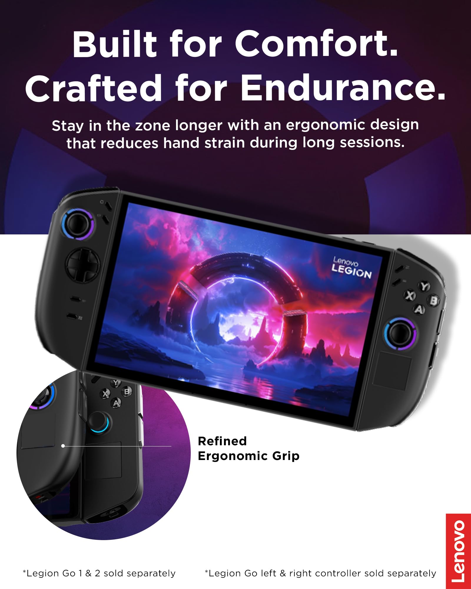 Lenovo Legion Go 2 Right Controller, Works with Legion Go 1 & 2, Hall Effect Joystick and Triggers, 10m Range, Black - Image 4