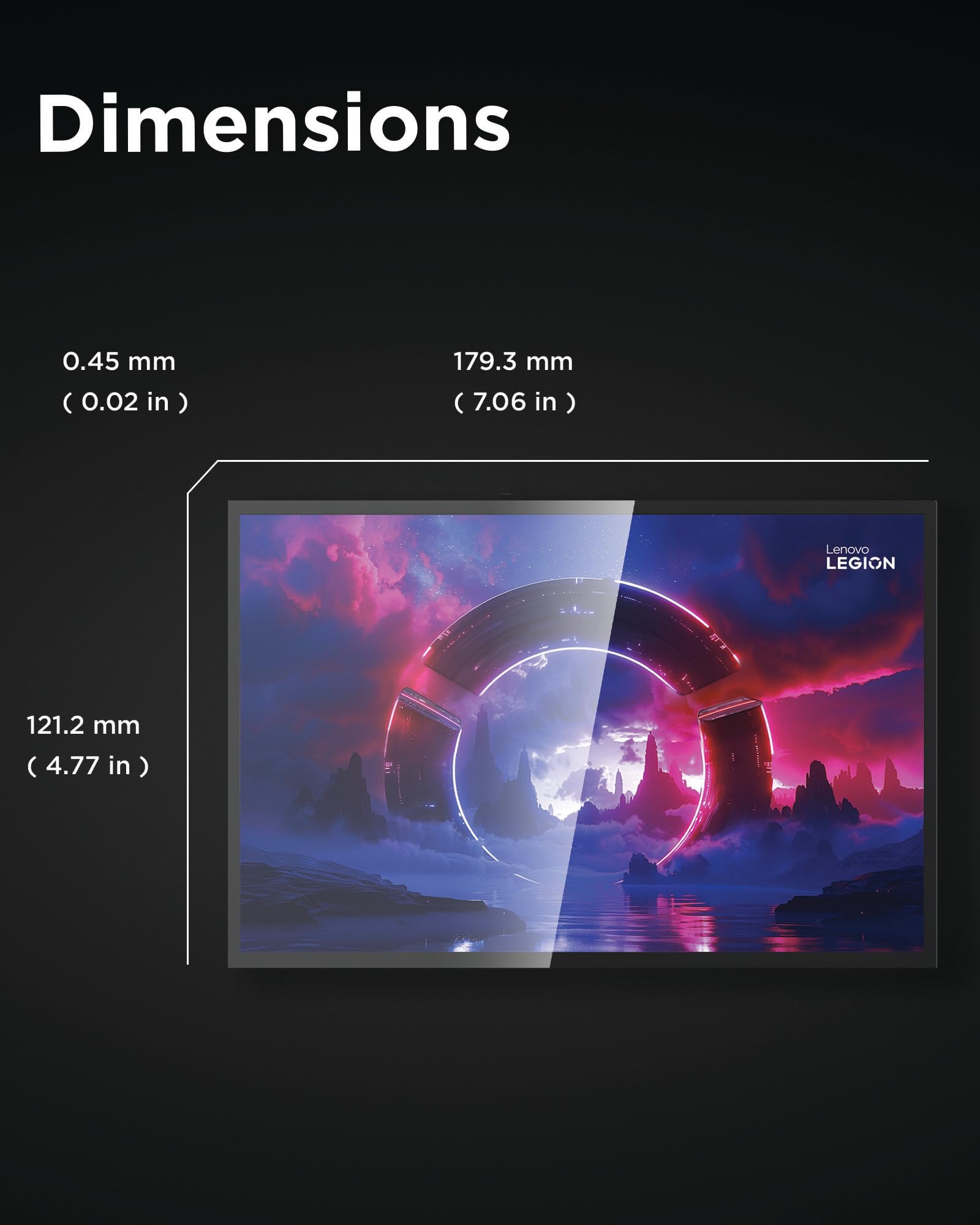 Lenovo Legion Go S Screen Protector, High-Transparency Glass, 9H Hardness, Protects Against Drops, Scratches & Scrapes, 0.45mm Thick, Ultimate Protection for Legion Go S Gaming Console Gamer - Image 6