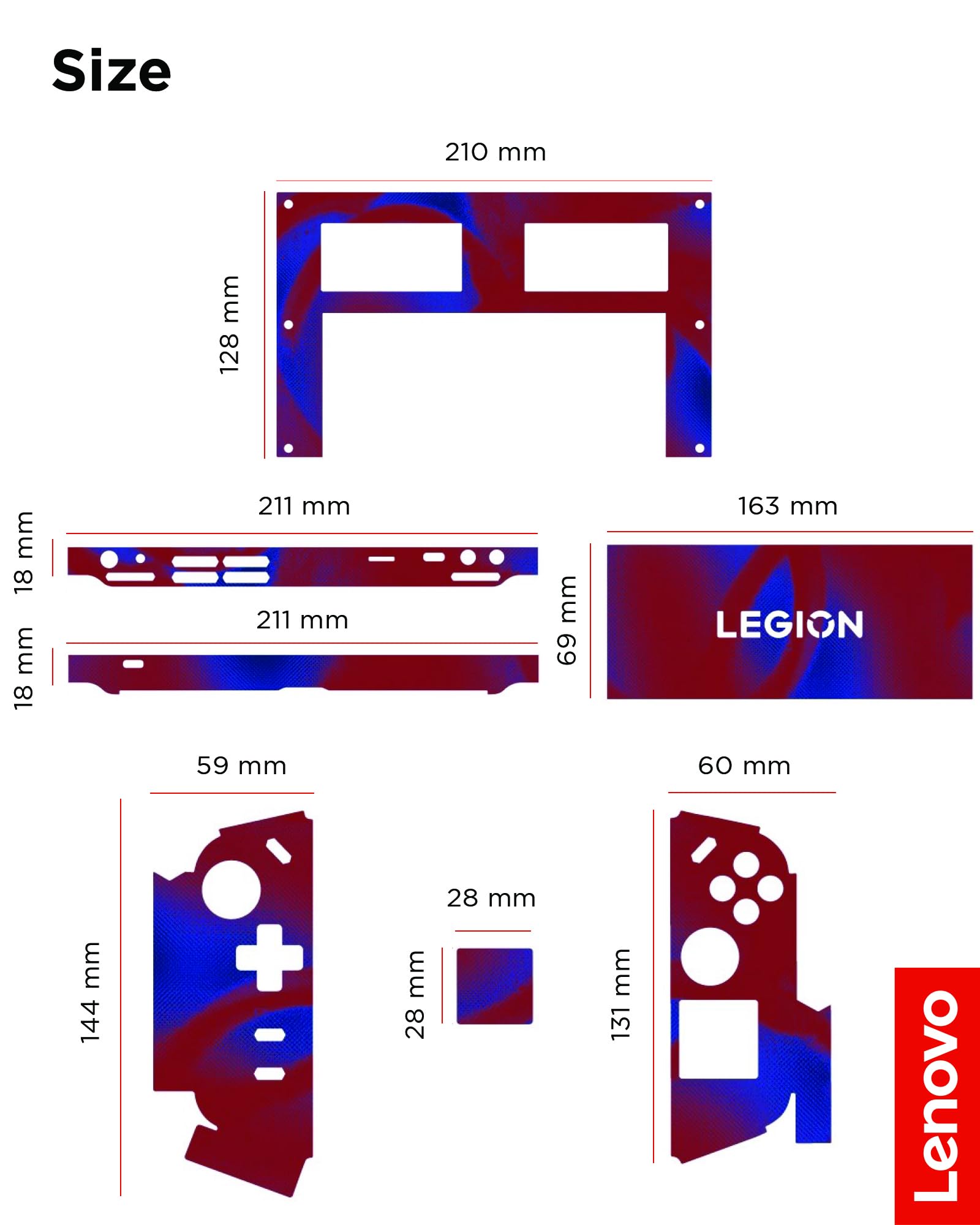 Lenovo Legion Go Skin - Added Protection & Design for Legion Go, Ultra-Thin 0.17mm TPU, Tool Kit Included for Installation - Legion Hero Pattern - Image 6